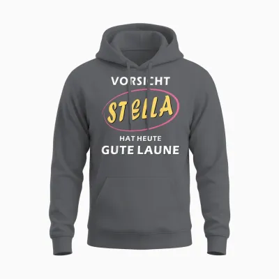 Stella First Name Girls Women Gift Ideas for Stella T-Shirt, Black Unisex Hoodie - Charcoal
