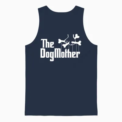 The Dog Mother Unisex Tank Top - Navy
