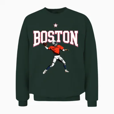 Boston Retro Sports Edition Unisex Sweatshirt - Forest