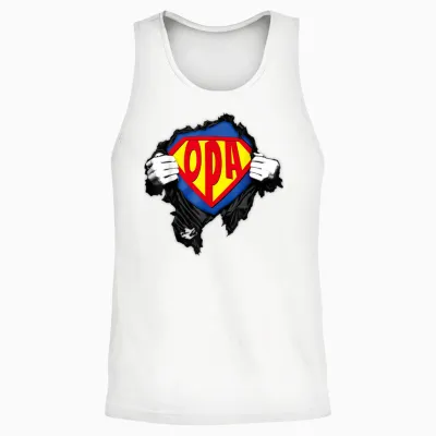 Opa Superheld Herren Großvater Super Opa Unisex Tank Top - White