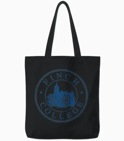 Finch College Tote Bags - Black