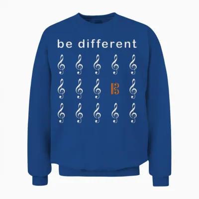 Viola Instrument Be Different Alto Clef Fun Unisex Sweatshirt - Royal
