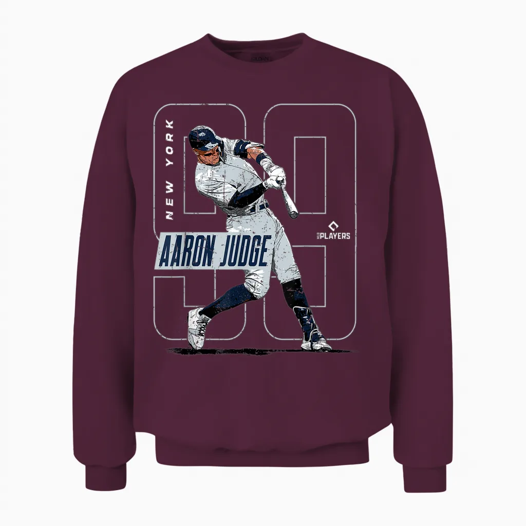 Mlbpa - Major League Baseball Aaron Judge - Mlbjud3004 Unisex Sweatshirt in Maroon