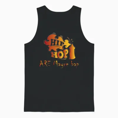 Hip Hop Unisex Tank Top - Black