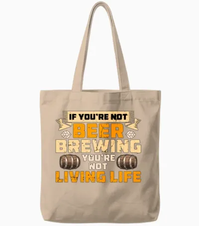 Beer Brewing if You're Not Home Brewer Beer Brewer Tote Bags - Natural