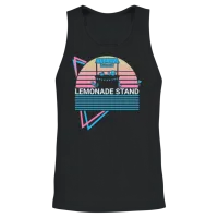 Lemonade Stand Retro Unisex Tank Top - Black – 2