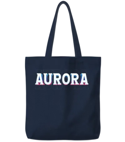 Retro - Aurora Tote Bags - Navy