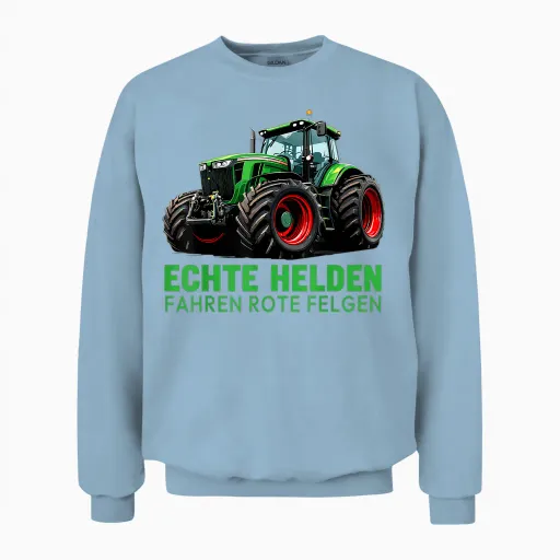 Funny Tractor Saying Bauer Tractor Driver Unisex Sweatshirt - Light Blue