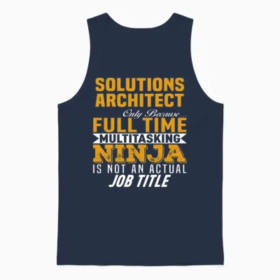 Solutions Architect Unisex Tank Top - Navy
