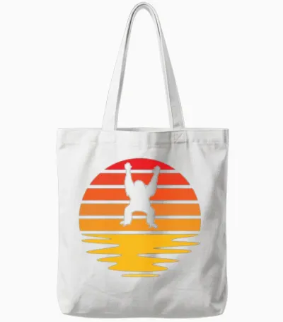 Orang Utan Retro Tote Bags - White