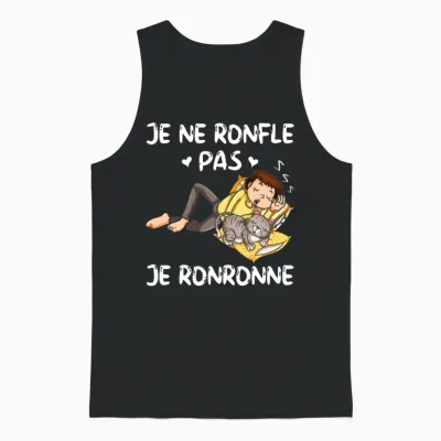 Je Ne Ne Snorfle Je Pas Je Snorne Pyjama Humour Papa Snorer Long Sleeve, Black, S Unisex Tank Top - Black