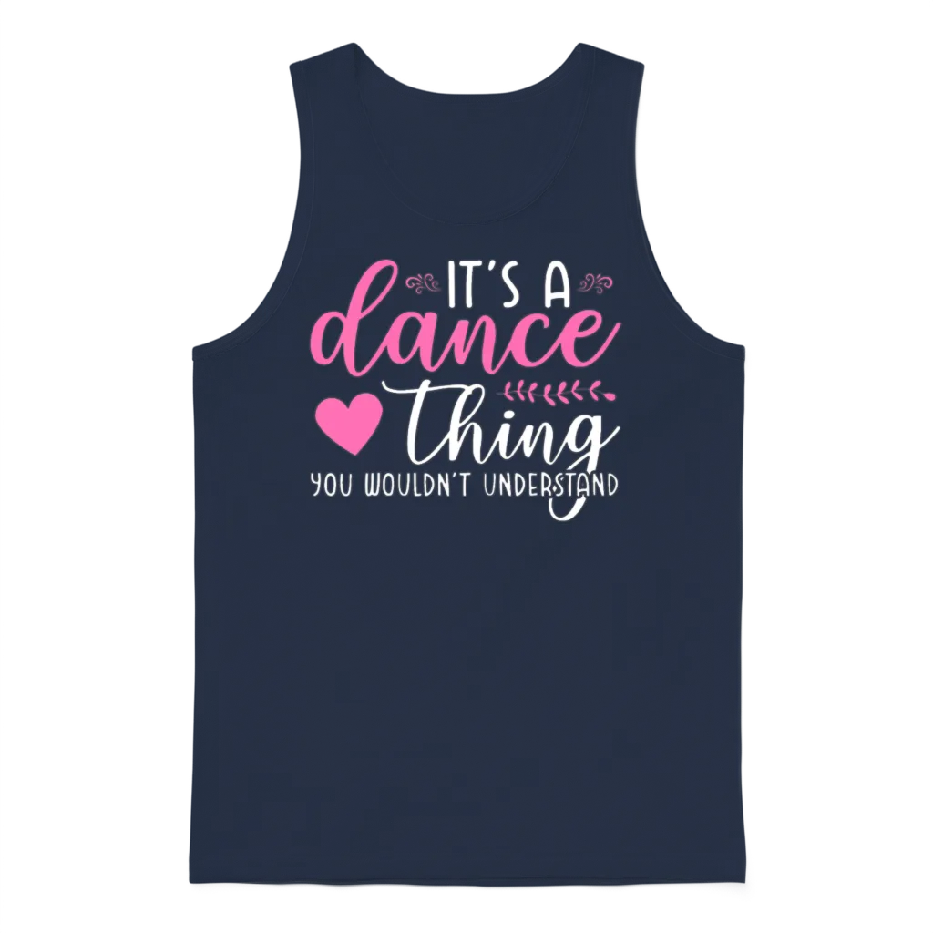Funny Dance Quotes Unisex Tank Top - Navy