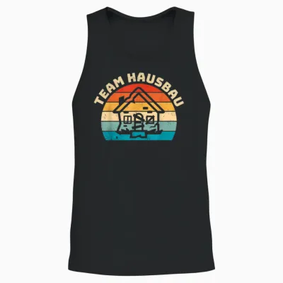 Team Hausbau, Bauherr, Bauherrin Zum Richtfest Gleichenfeier Unisex Tank Top - Black