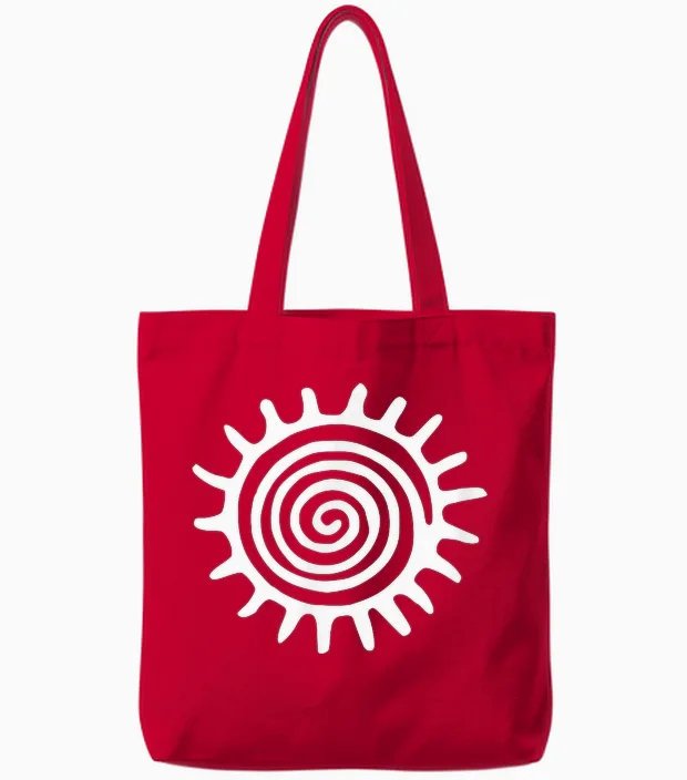 Heal Shirt – T-Shirt Symbole De Guérison Chamanique Tote Bags in Red