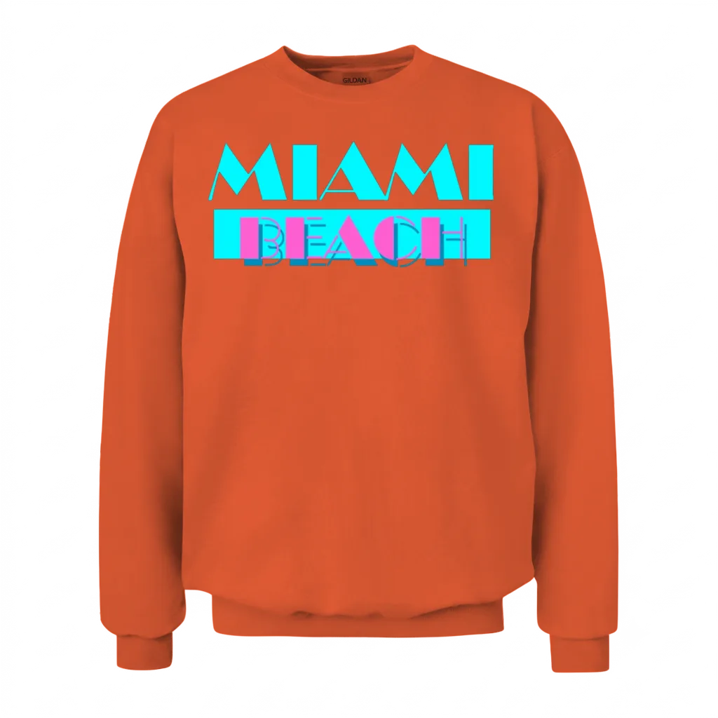 Miami Beach β Summer & Gift Unisex Sweatshirt - Orange