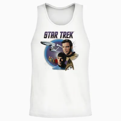 Star Trek Original Series Vintage Enterprise Unisex Tank Top - White