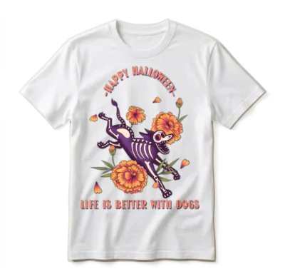Life Is Better with Dogs - Dog Mom Unisex T-Shirt - White