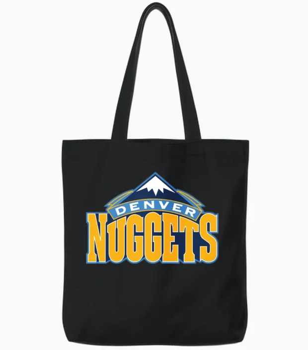 Denver Nuggets Tote Bags in Black