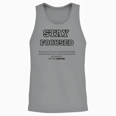 Stay Focused Unisex Tank Top - Sport Grey