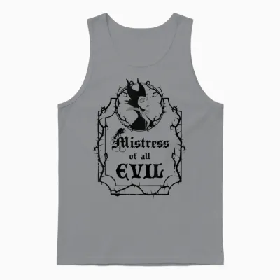 Disney Villains Maleficent Mistress of All Evil Thorn Frame Unisex Tank Top - Sport Grey