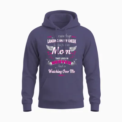 Memorial of Parents in Heaven for Daughter Son Unisex Hoodie - Heather Sport Dark Navy