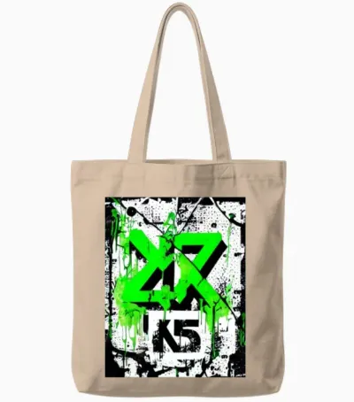 Street Culture Grunge Style Tote Bags - Natural