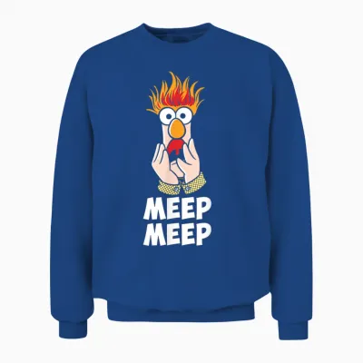 Disney Die Muppets Meep Meep Beaker T-Shirt, Black Unisex Sweatshirt - Royal