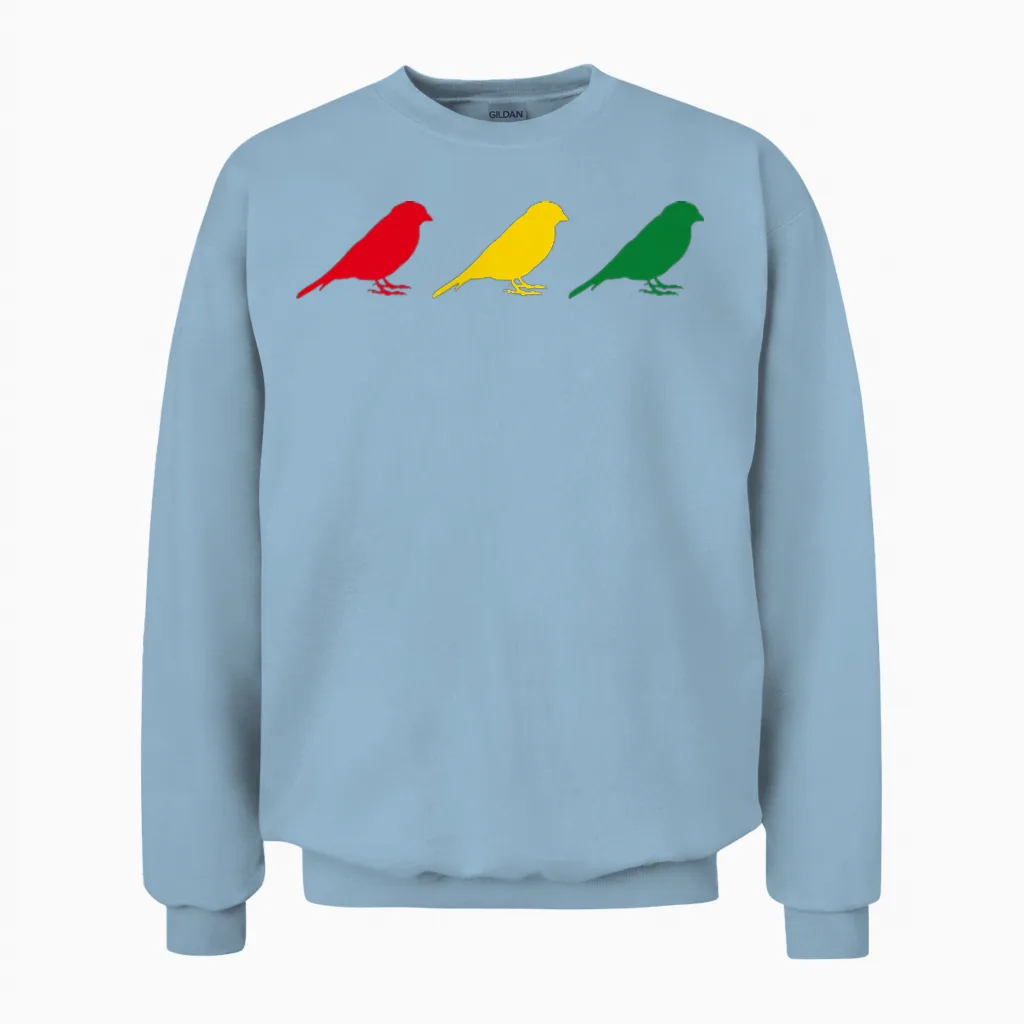 Good Vibes Only Rastafari Music Rasta Jamaica Reggae T-Shirt, Black, S Unisex Sweatshirt in Light Blue