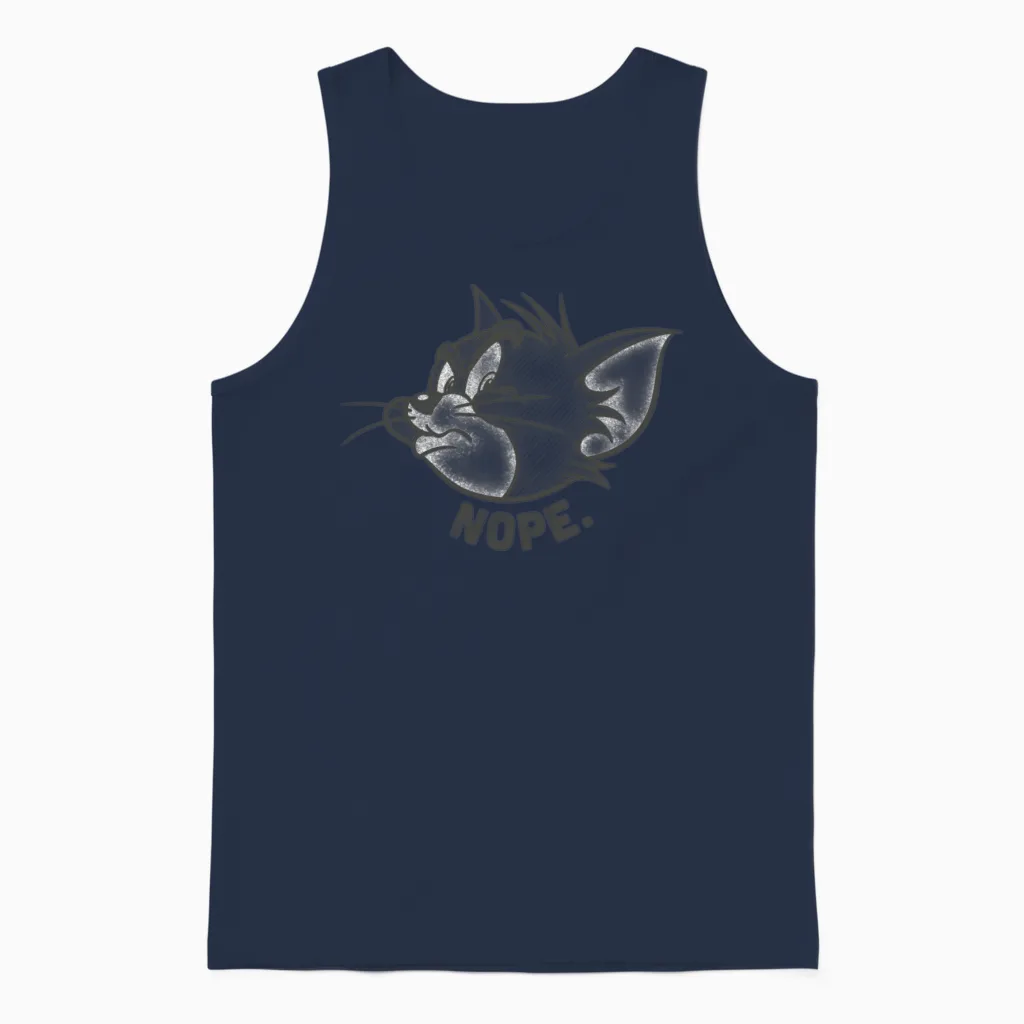 Tom and Jerry Nope Unisex Tank Top in Navy