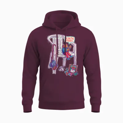 Sillas Blancas Puerto Rico Sapo Concho Bandera Boricua Unisex Hoodie - Maroon
