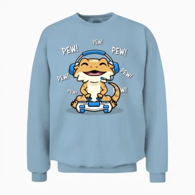 Bearded Dragon Unisex Sweatshirt - Light Blue