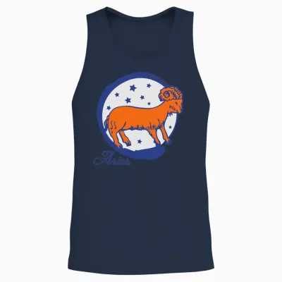 Aries Unisex Tank Top - Navy