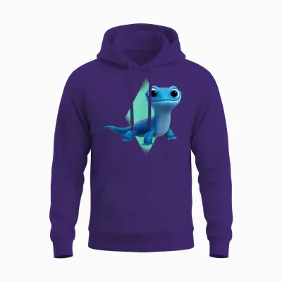 Disney Frozen 2 Cute Salamander Bruni Unisex Hoodie - Purple