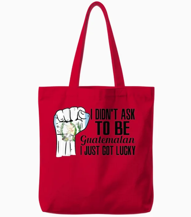 Guatemalan Pride Guatemala Flag Grown Guatemalan Tote Bags in Red