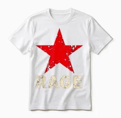 Rage Against the Music Style Vintage Machine Unisex T-Shirt - White