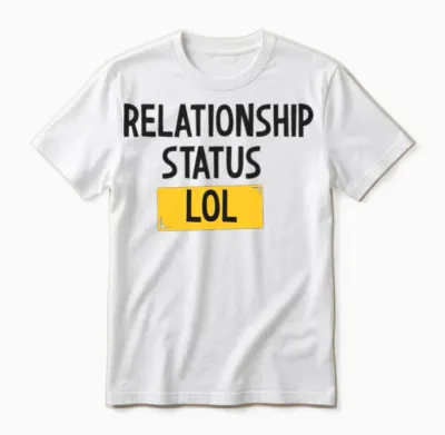 Funny Lol Status Unisex T-Shirt - White
