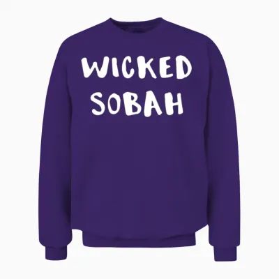 New England Wicked Sobah Sober Unisex Sweatshirt - Purple