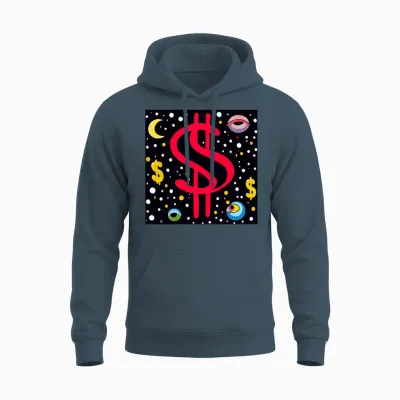 Dollar Sign Eyes Album Cover Unisex Hoodie - Dark Heather