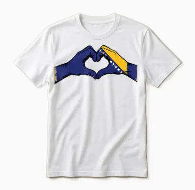 Bosnien Und Herzegowina Flagge Bosnische Wurzeln Unisex T-Shirt - White