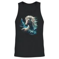 Icelandic Horse Fantasy — Lovers Gift Unisex Tank Top - Black – 2