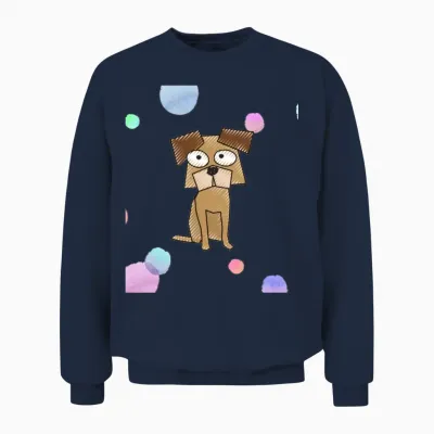 Funny Dog Unisex Sweatshirt - Navy