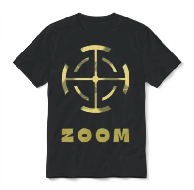 Sniper Zoom Funny Unisex T-Shirt - Black