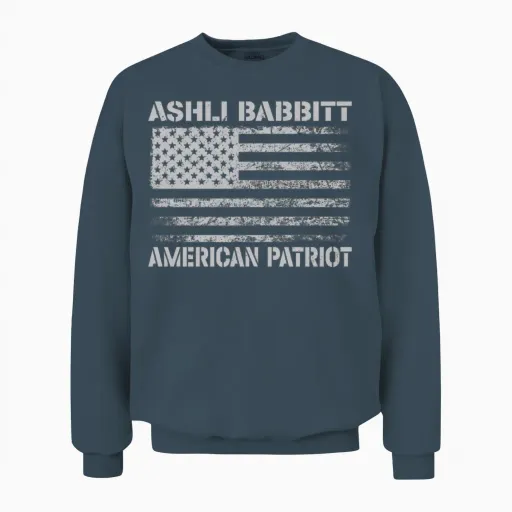 Ashli Babbitt American Patriot Unisex Sweatshirt - Dark Heather