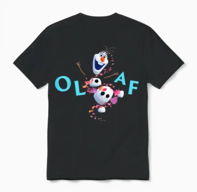 Disney Frozen 2 Olaf Loves Fall Unisex T-Shirt - Black