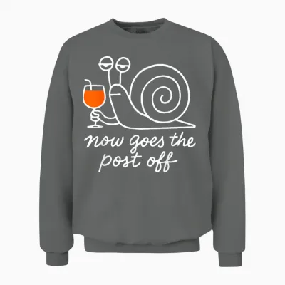 Now Goes the Post Off Unisex Sweatshirt - Graphite Heather