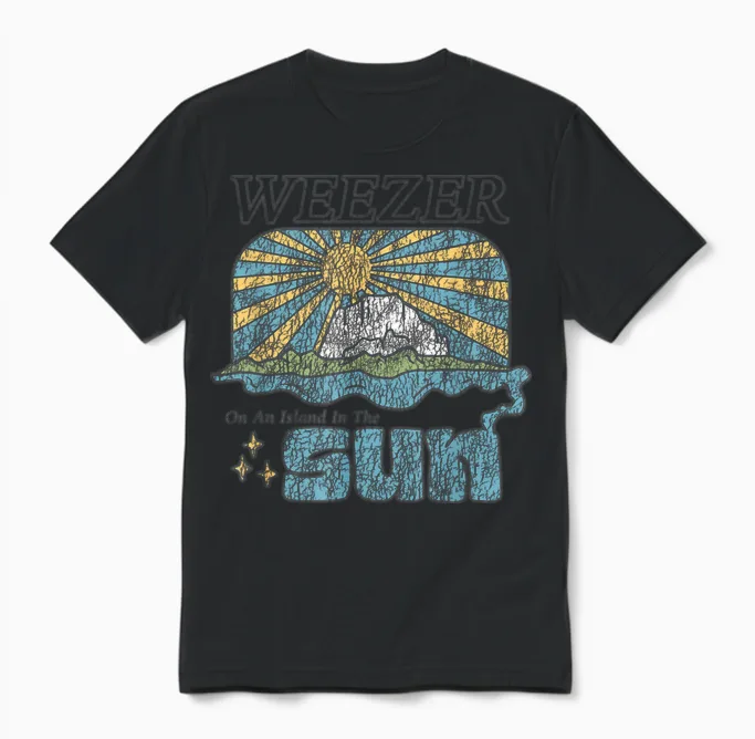 Weezer - Island in the Sun Unisex T-Shirt in Black