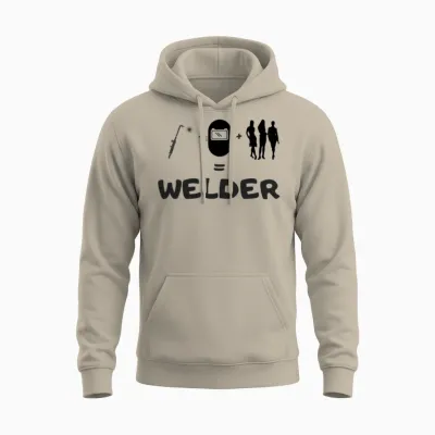 Welder Funny Welder Unisex Hoodie - Sand