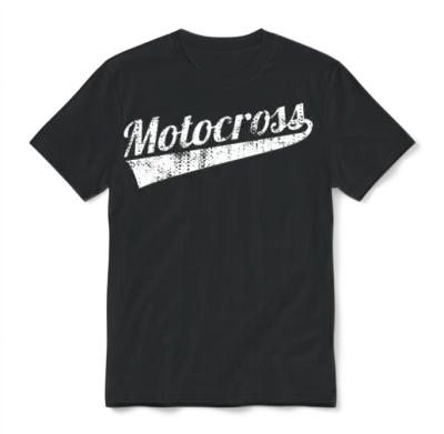 Retro Motocross Unisex T-Shirt - Black