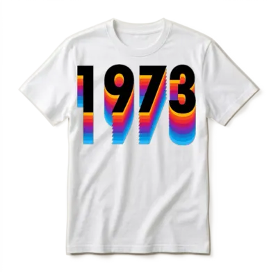 Vintage Retro 1973 Unisex T-Shirt - White