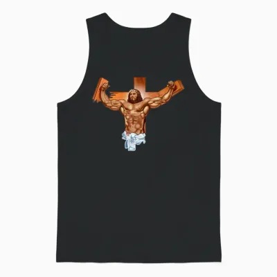 Come at Me Bro Jesus Unisex Tank Top - Black